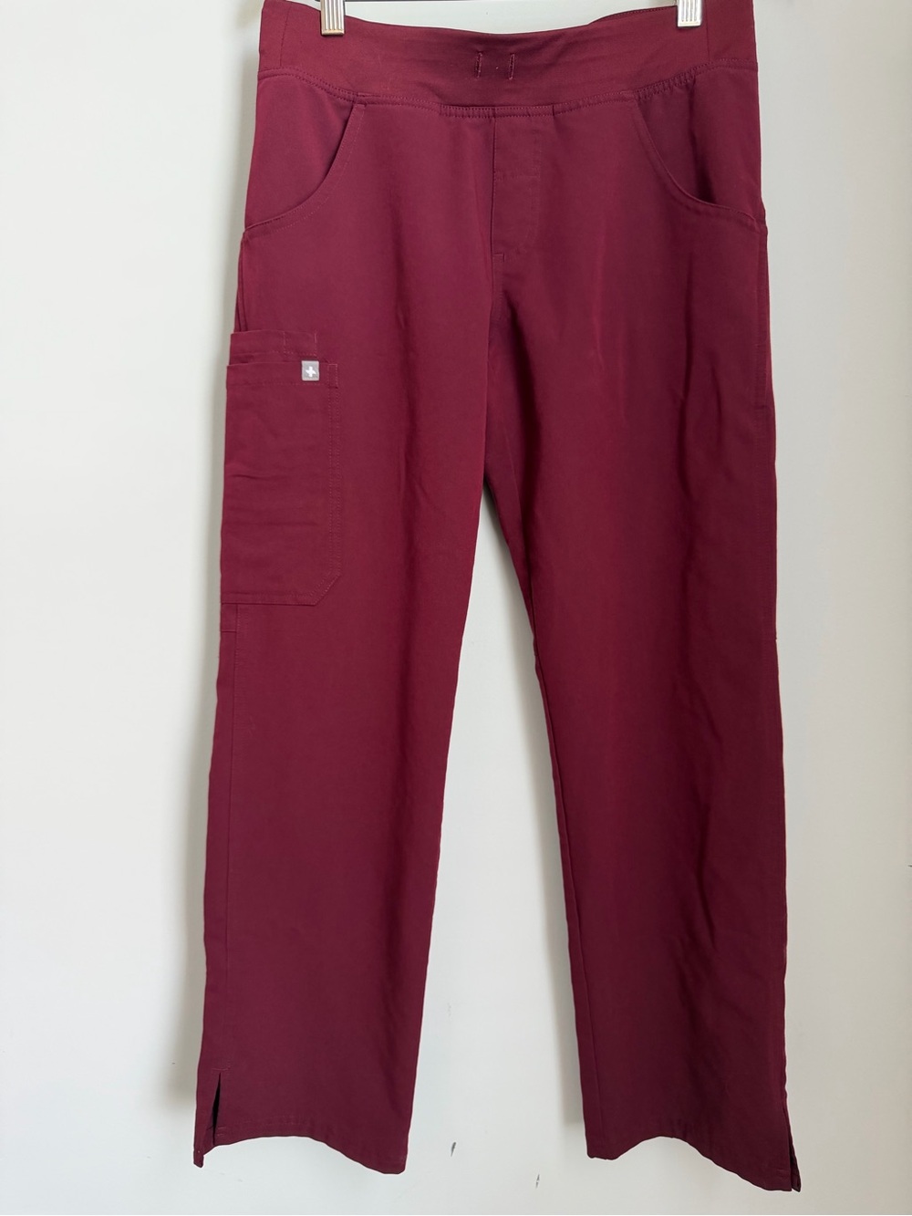 FIGS Burgundy Technical Collection Straight Leg Stretch Size S/P